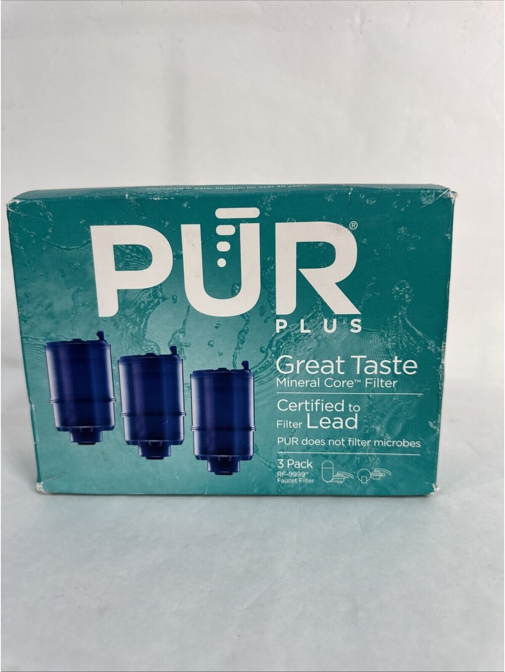 PUR PLUS Great Taste Faucet Mount RF-9999 Replacement Filters 3 Pack NEW